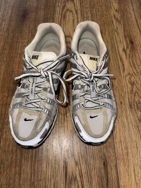 Nike P-6000 Women’s White/Tan Running Sneakers